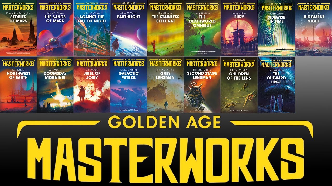 Arcydzieła Złotego Wieku &ndash; Złote? Zawiera arkusz kalkulacyjny i okładkę. #sf #scifi #sciencefiction