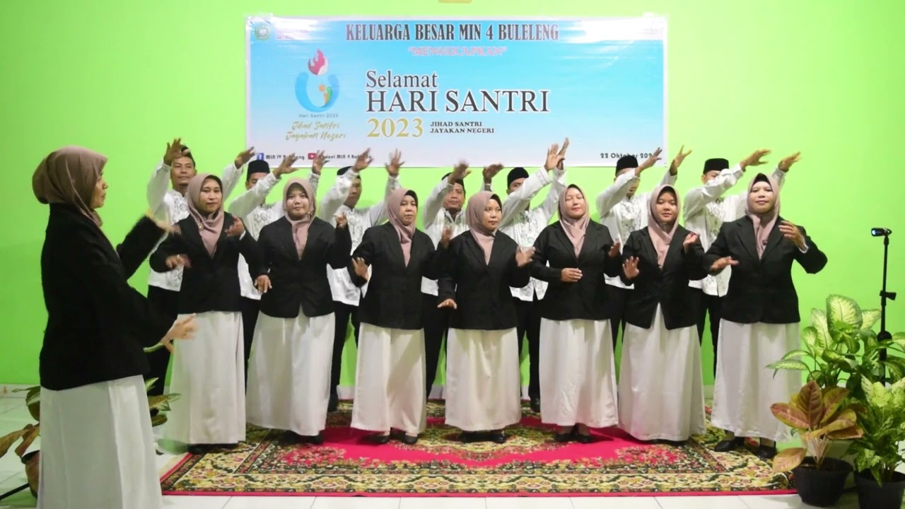 Tim Paduan Suara GTK MIN 4 BULELENG | Lomba Paduan Suara Mars HSN Kemenag Buleleng Tahun 2023