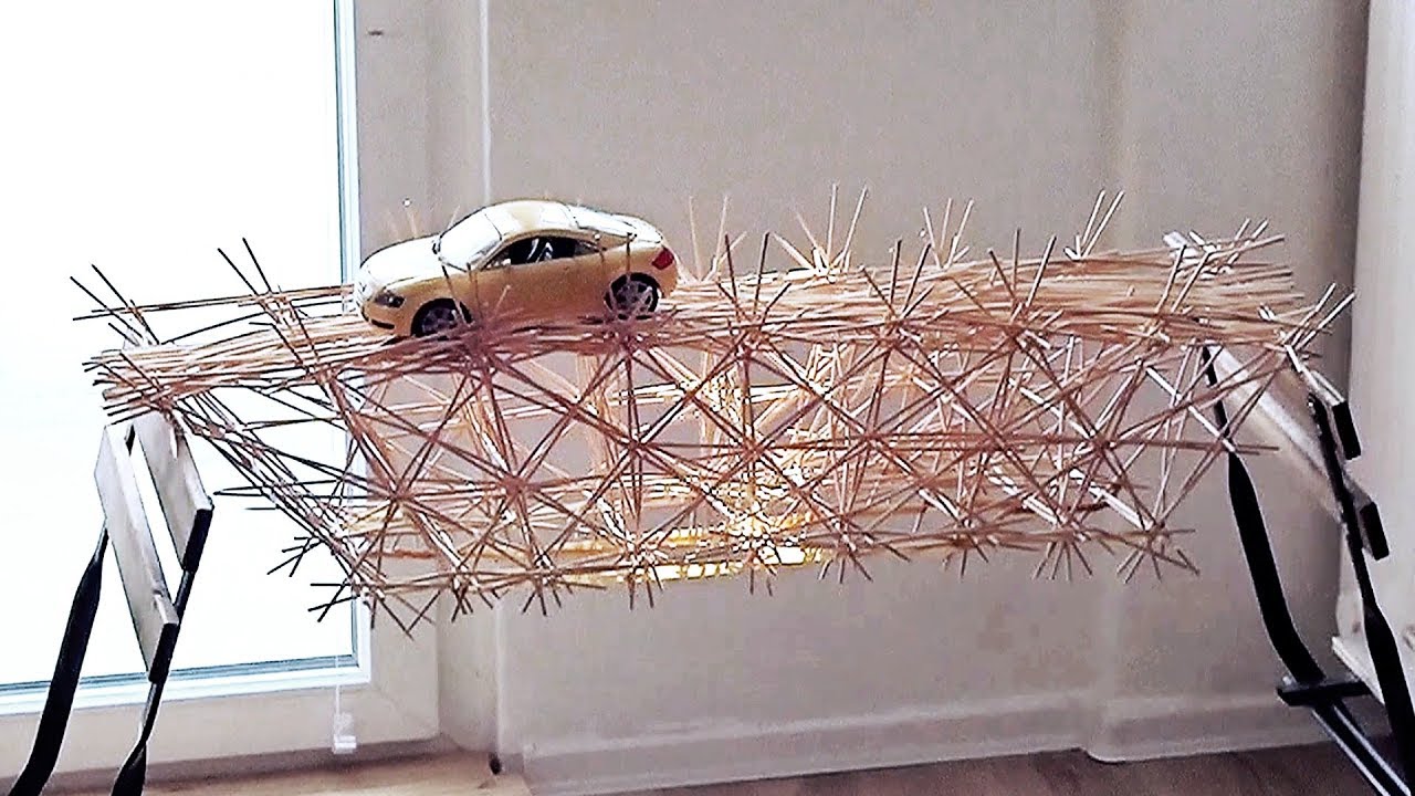Making a Bridge from Kebab Skewers
