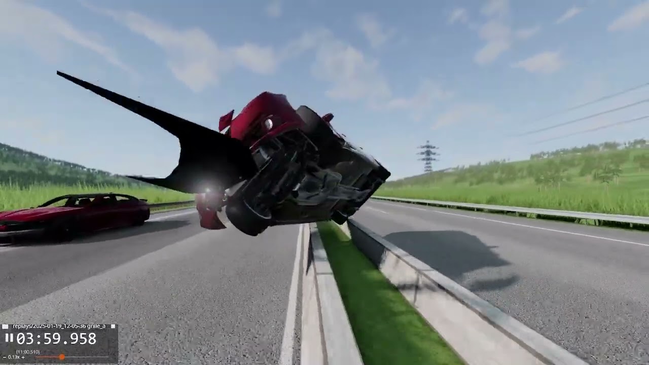 high speed race crash