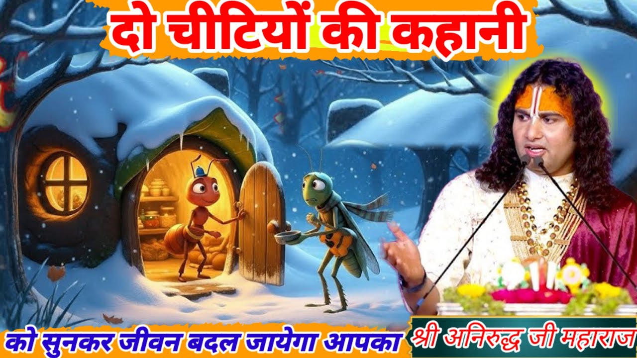 दो चीटियों की कहानी को सुनकर जीवन बदल जायेगा आपका? 😳#aniruddhjimharaj