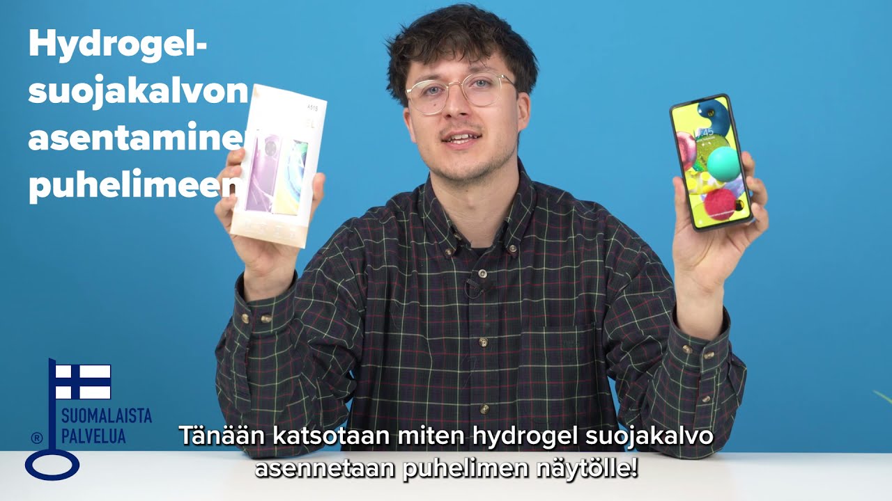 Hydrogel-suojakalvon asentaminen