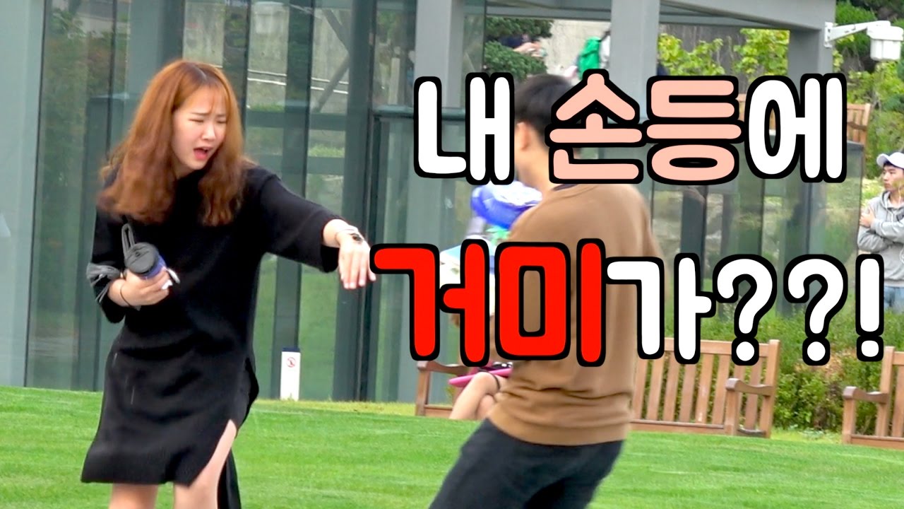 [몰래카메라] 내 손등에 거미가 붙었다??!! A Spider On The Back Of Your Hand Prank (ENG CC)
