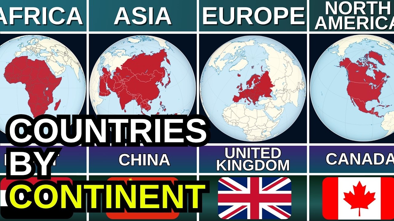 Number of Countries in Every Continent 🌍