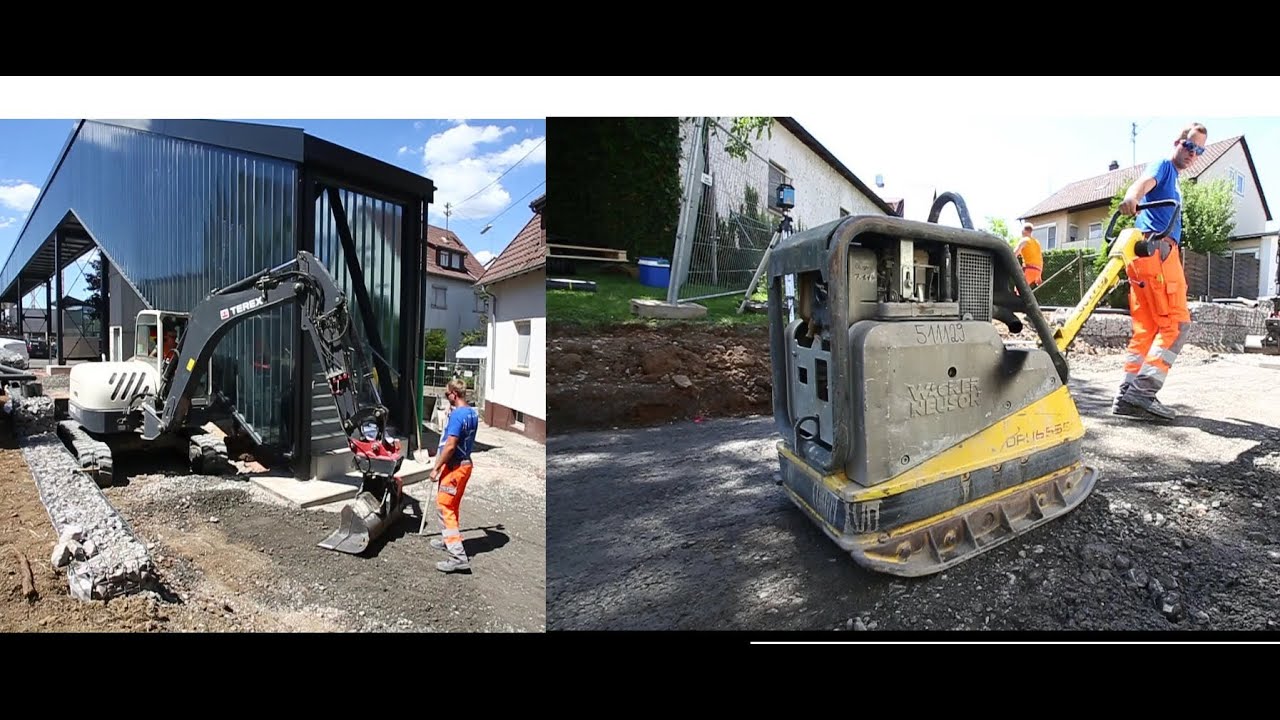 TEREX TC75 & Wacker Neuson DPU 6555 Vibratory Plate, Leonhard Weiss, Germany, 2014.