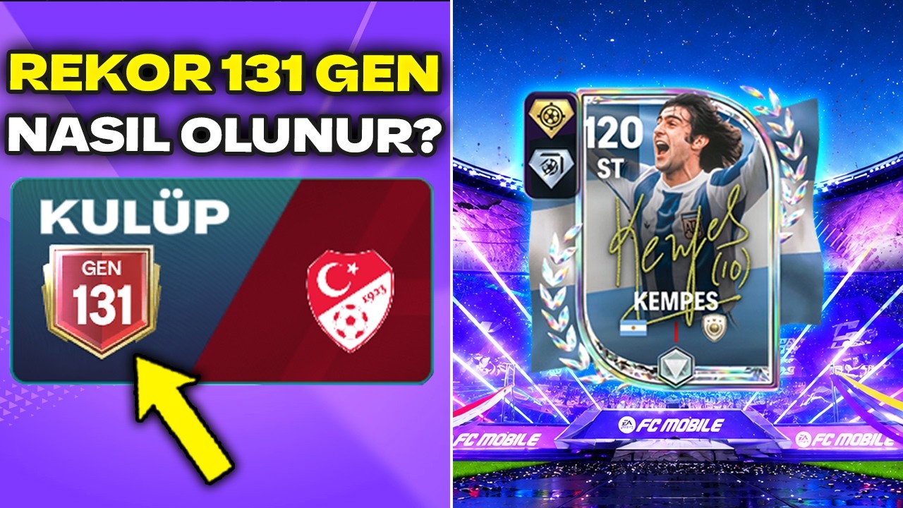 TARİHTE İLK 😱 REKOR 131 GEN NASIL OLUNUR ? EA BUG A&Ccedil;IKLAMASI YAPTI ✅  FC Mobile