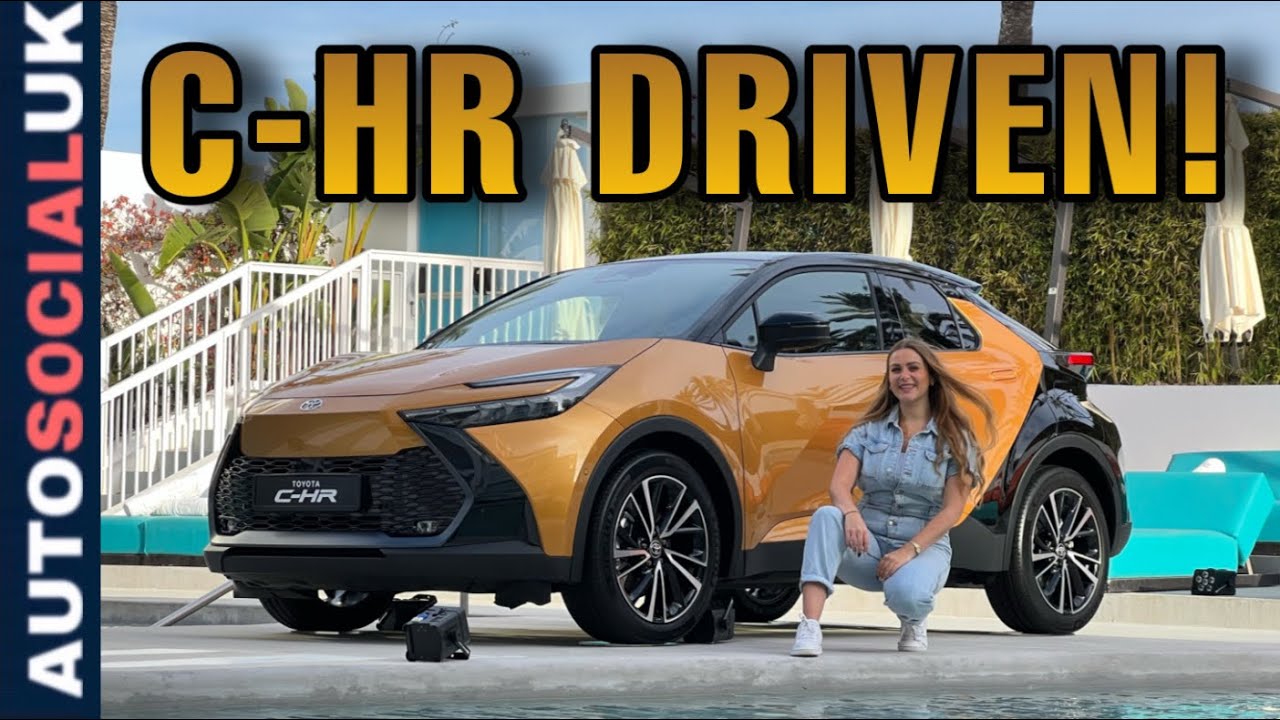 Обзор Toyota C-HR 2024 года — улучшенный гибридный привод? Великобритания, 4K