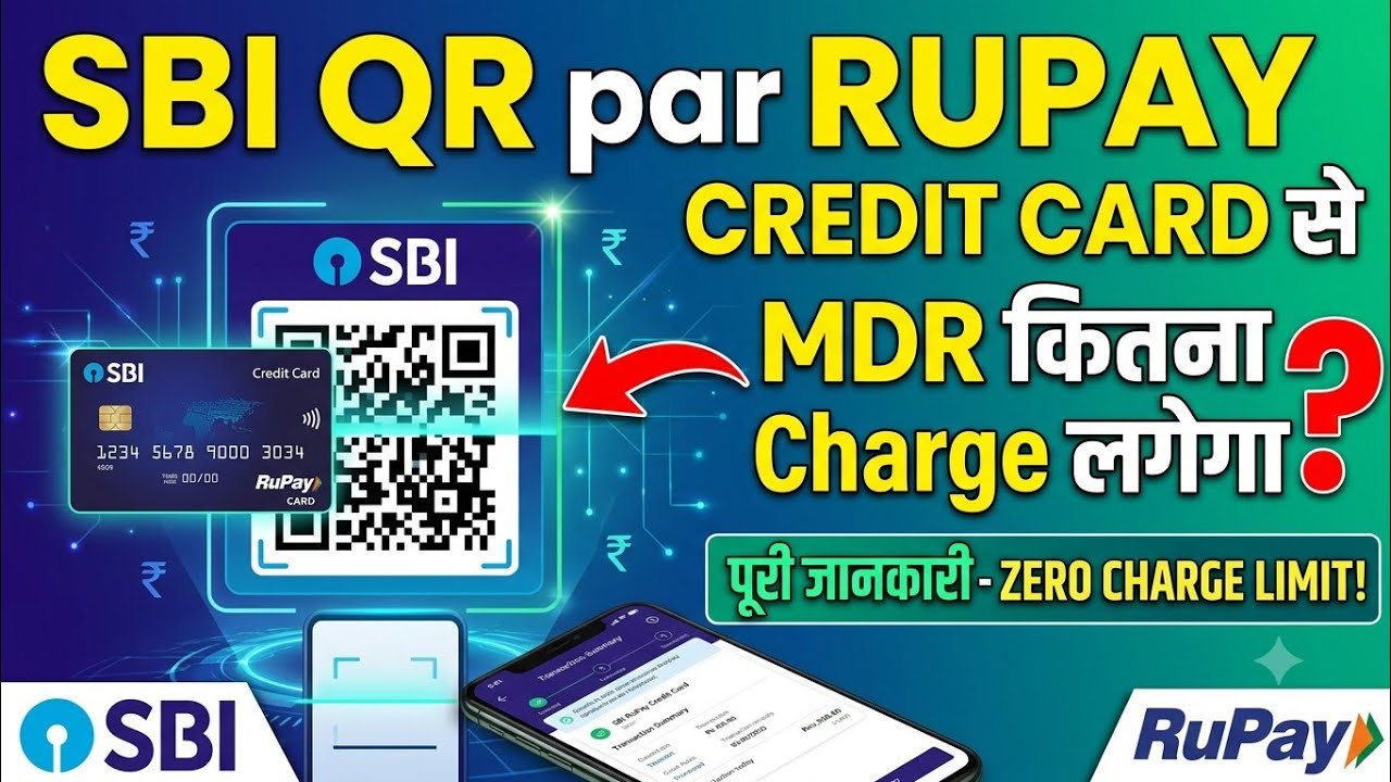 Rupay credit card MDR charge on SBI QR ? 