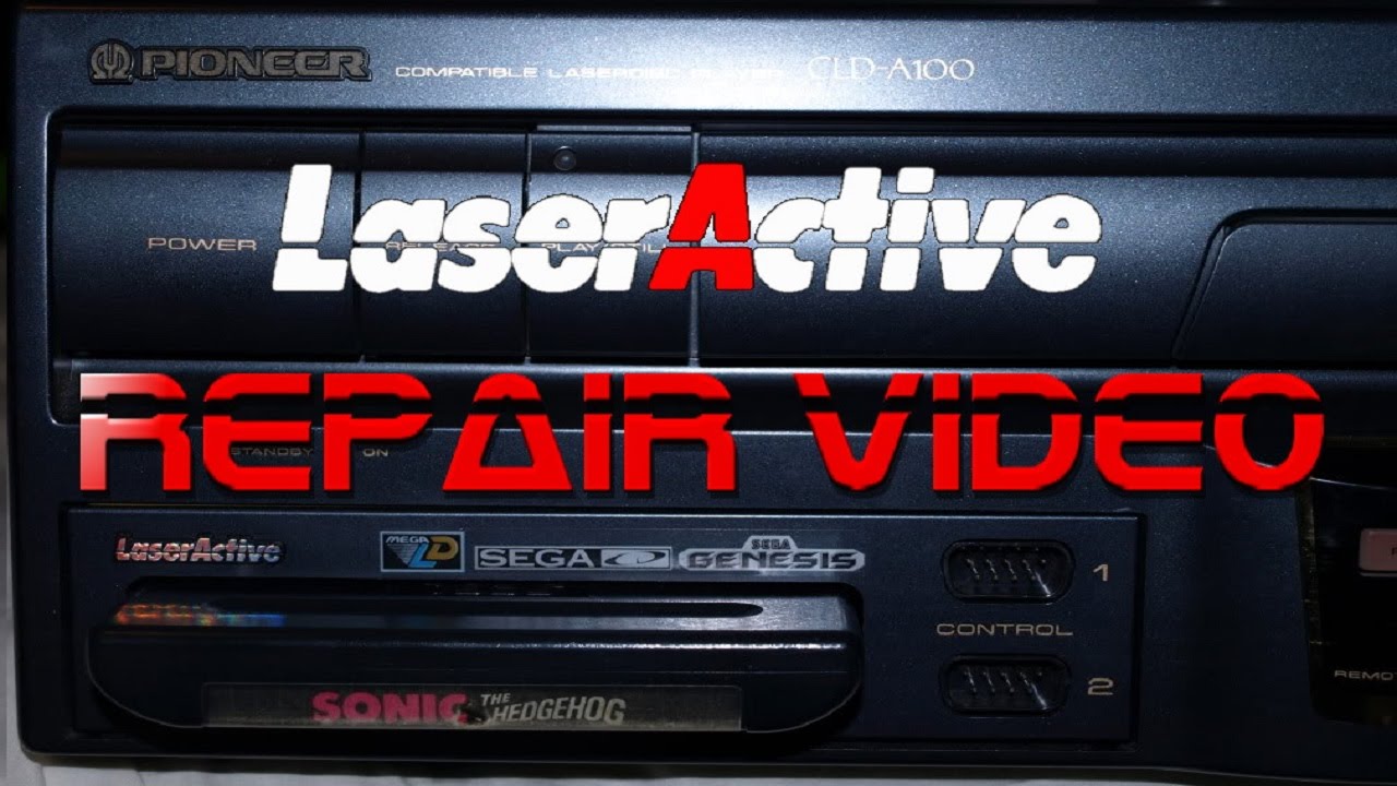 How to repair a Pioneer CLD-A100 LaserActive. Fix the non-spinning laserdisc issue.