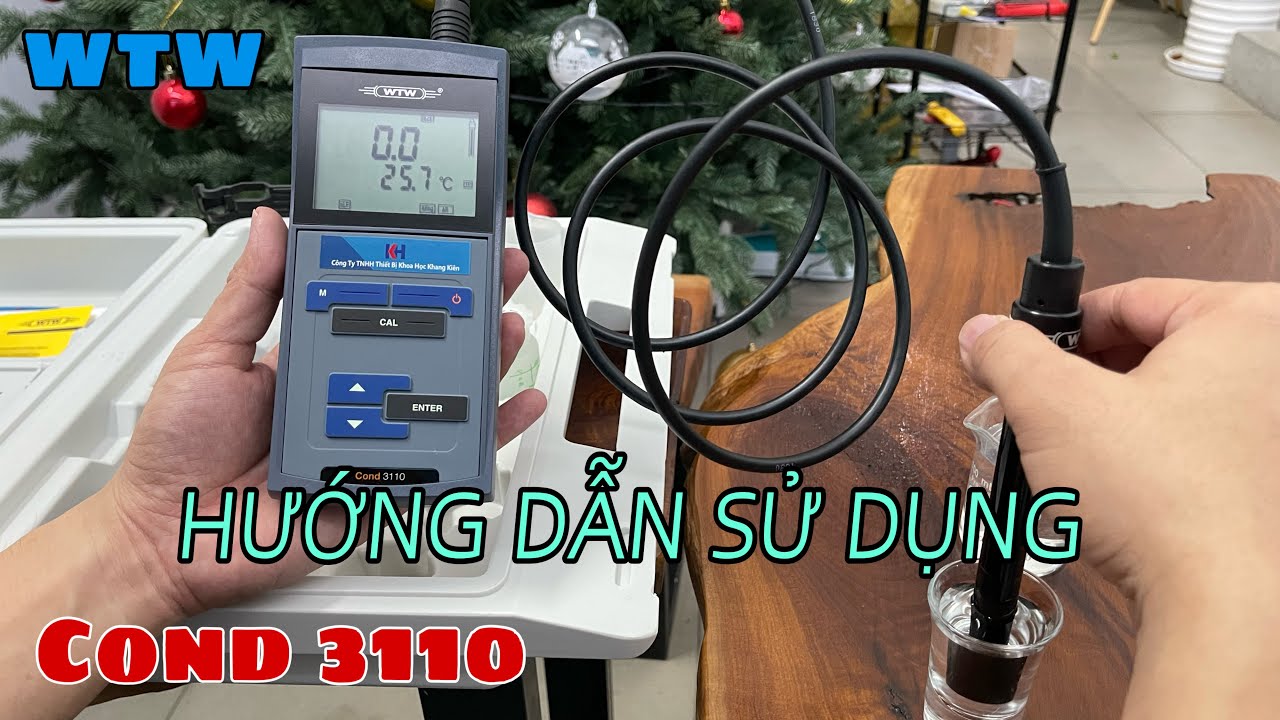 Hướng dẫn sử dụng máy đo độ dẫn điện WTW COND 3110