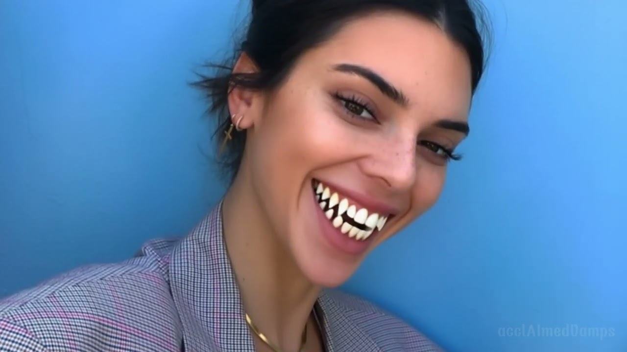 Kendall Jenner Vampire Transformation – Fangs On!