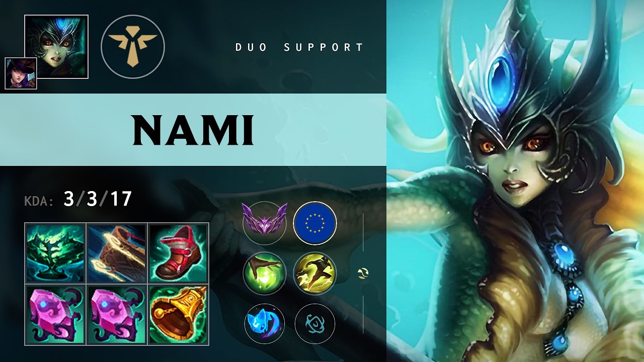 Nami Support vs Lulu - EUW Master Patch 26.13