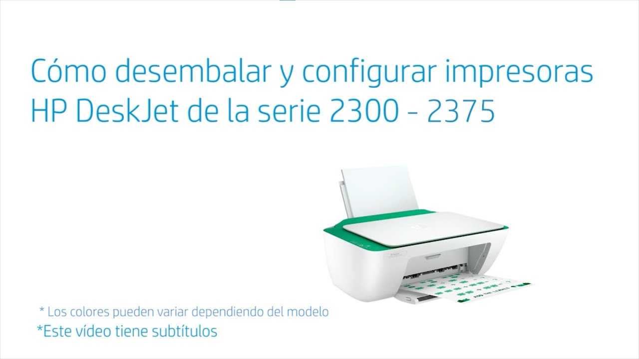 Configuración de la impresora HP DJ 2375 - Fastrax
