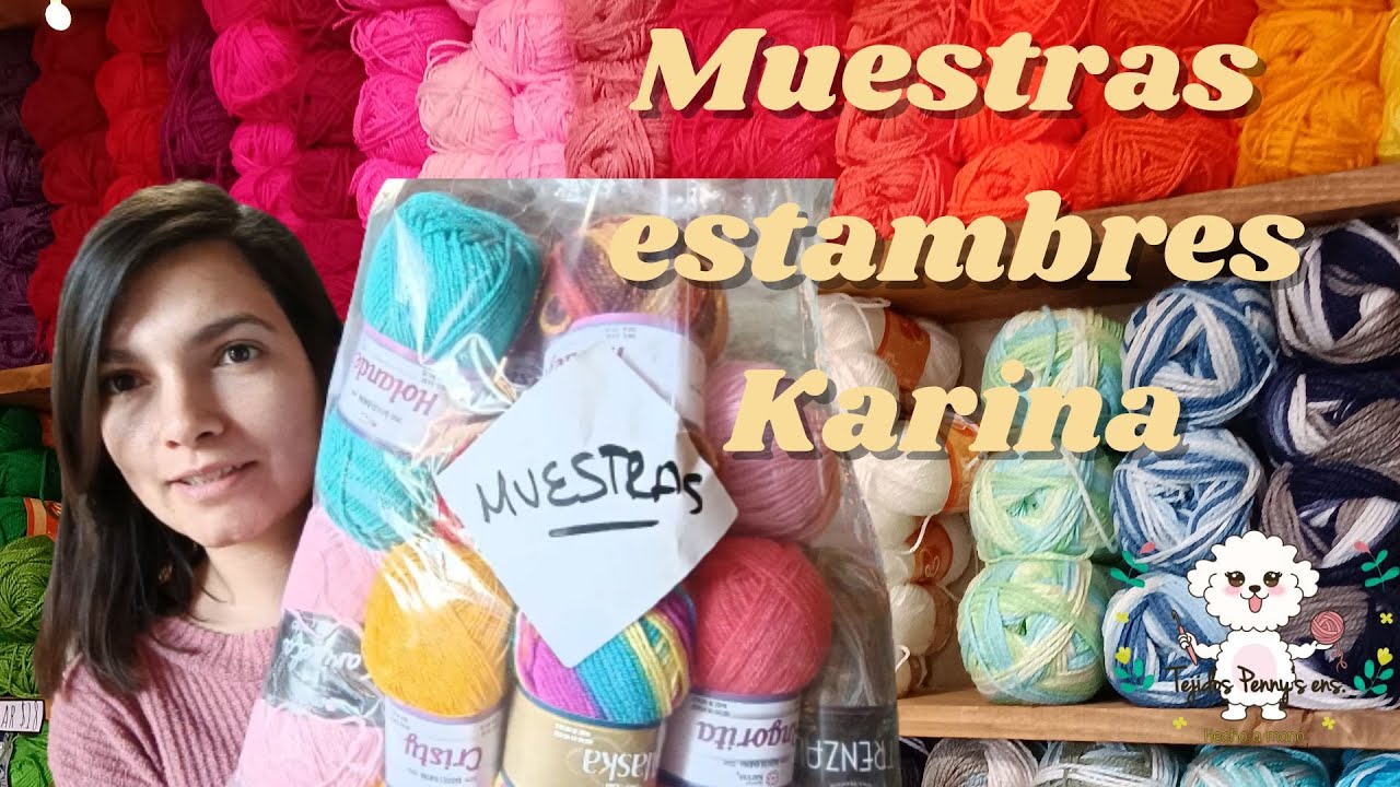 😱 Estambres Karina nos envió Muestras! 😱| Reseñas Tejidos Penny's ens