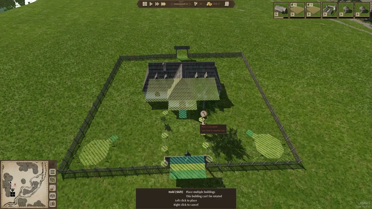 Ostriv - Episode 2 - Building the Townhall and a storage area with beautifications