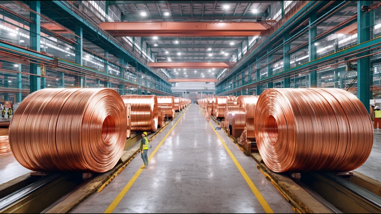 How Large Electrical Cables & Wire Are Made. Mass Production Process In The World's Leading Factory
