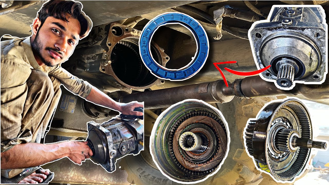 Hitachi Excavator // Tyre Trolling Motor Kit leak // Gear Transmission kit Change