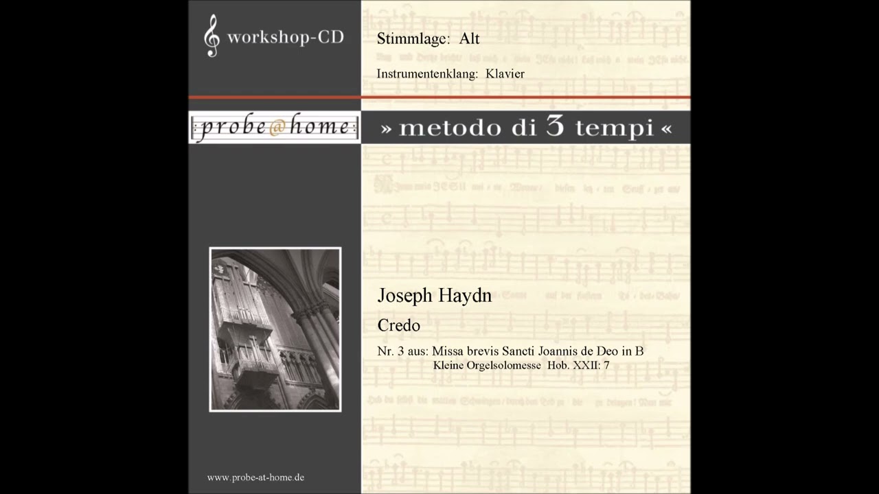 03. Credo-Missa brevis in B-Kleine Orgelsolomesse-J. Haydn - Alto - Alt - T1