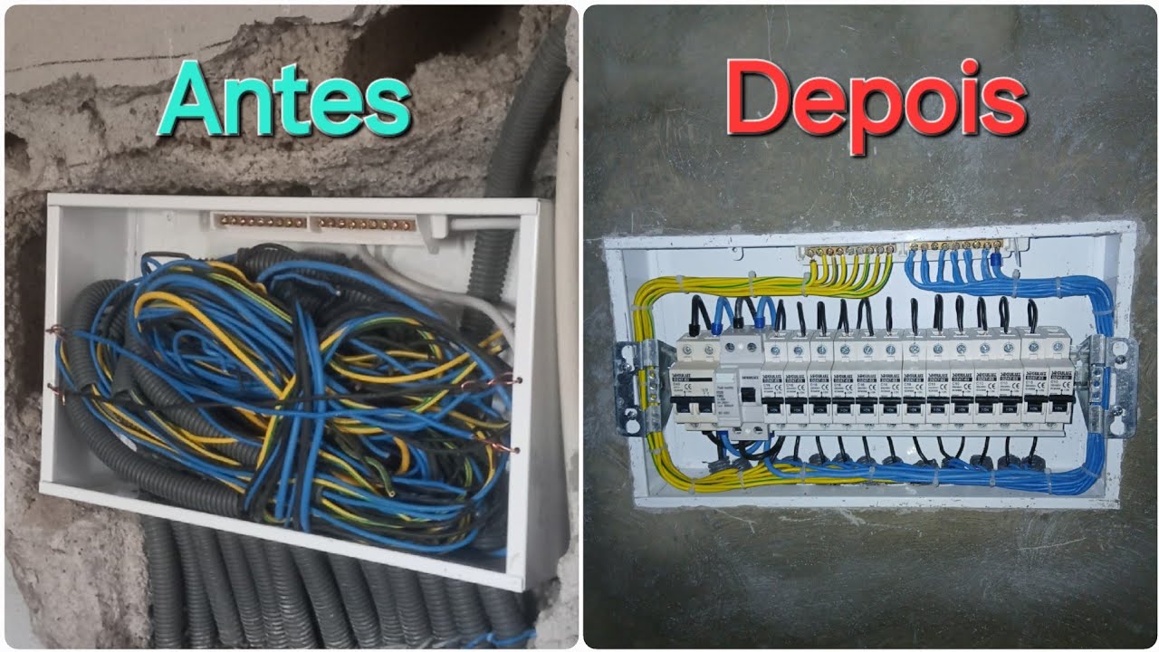 Montagem de um quadro elétrico residencial