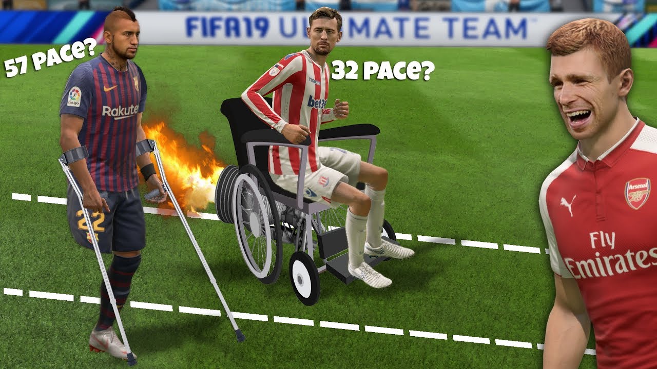 Slowest Players in FIFA 19 Speed Test