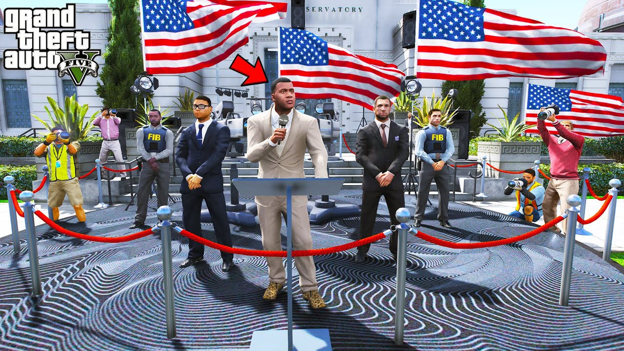 Franklin is The New Prime Minister of Los Santos GTA 5 | SHINCHAN and CHOP