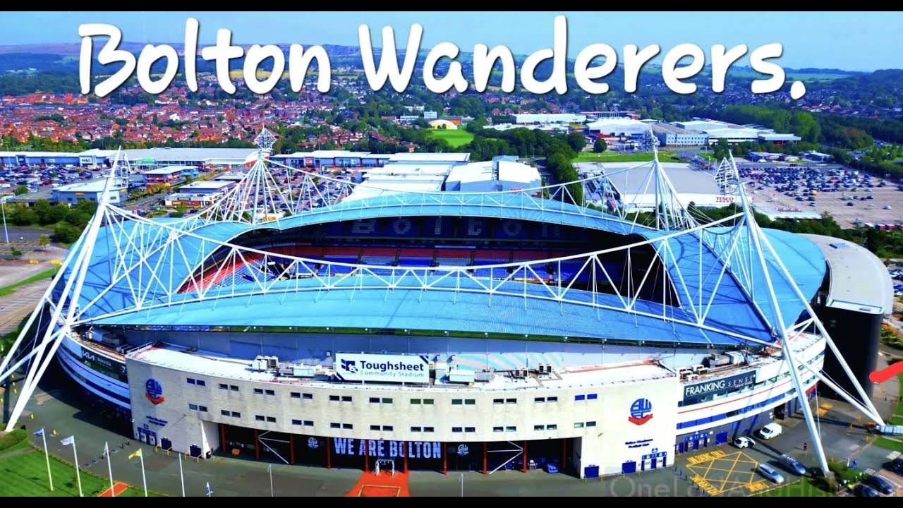 Bolton Wanderers FC's Rebook Stadium Now ToughSheet Stadium Featuring Houghton Weavers, Sept 2023.