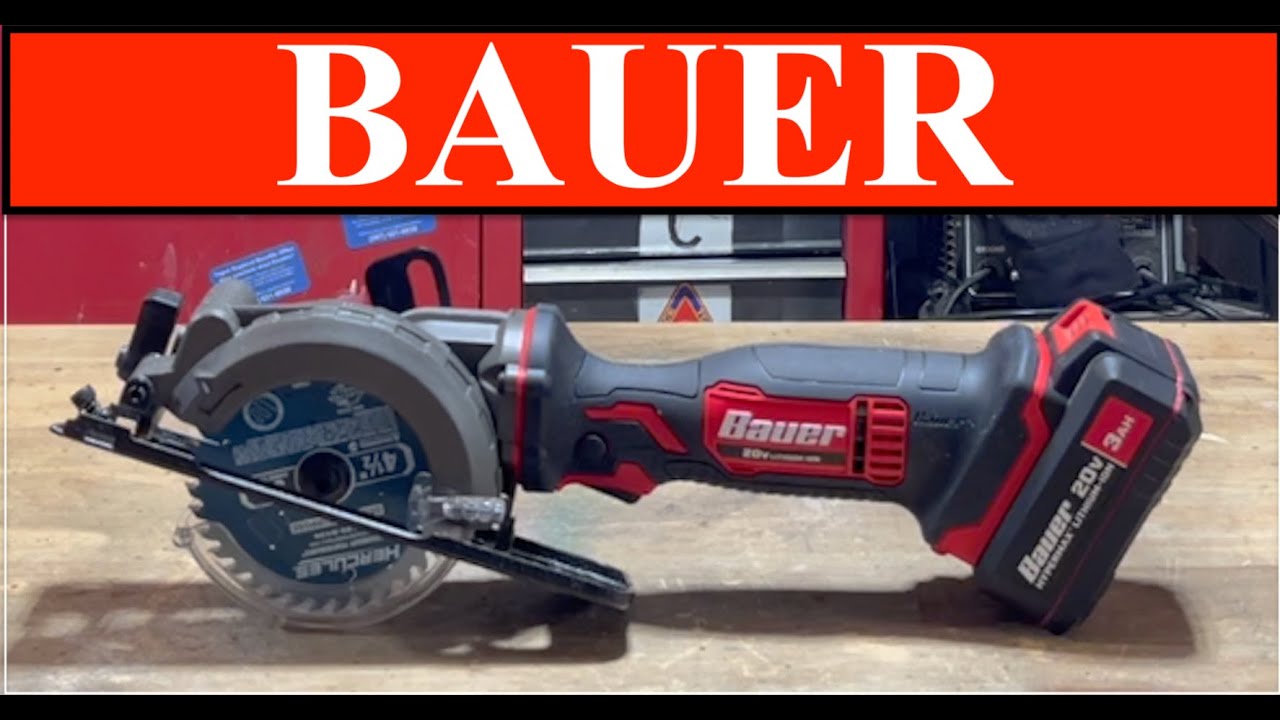 Новинка! Аккумуляторная дисковая пила BAUER 20 В, 4-1/2 дюйма — полный обзор
