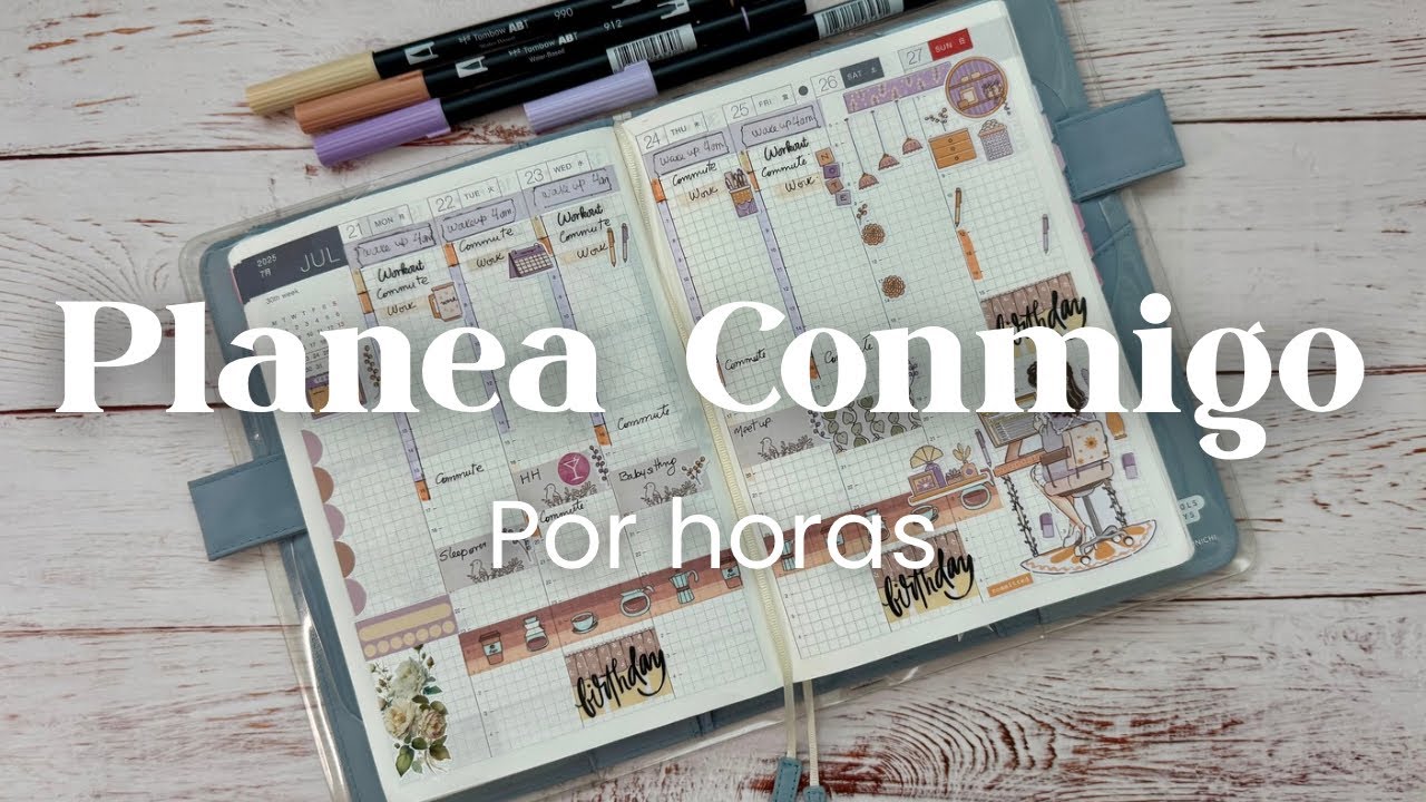 Como planificar tu semana en una agenda por horas. Hobonichi Techo Cousin