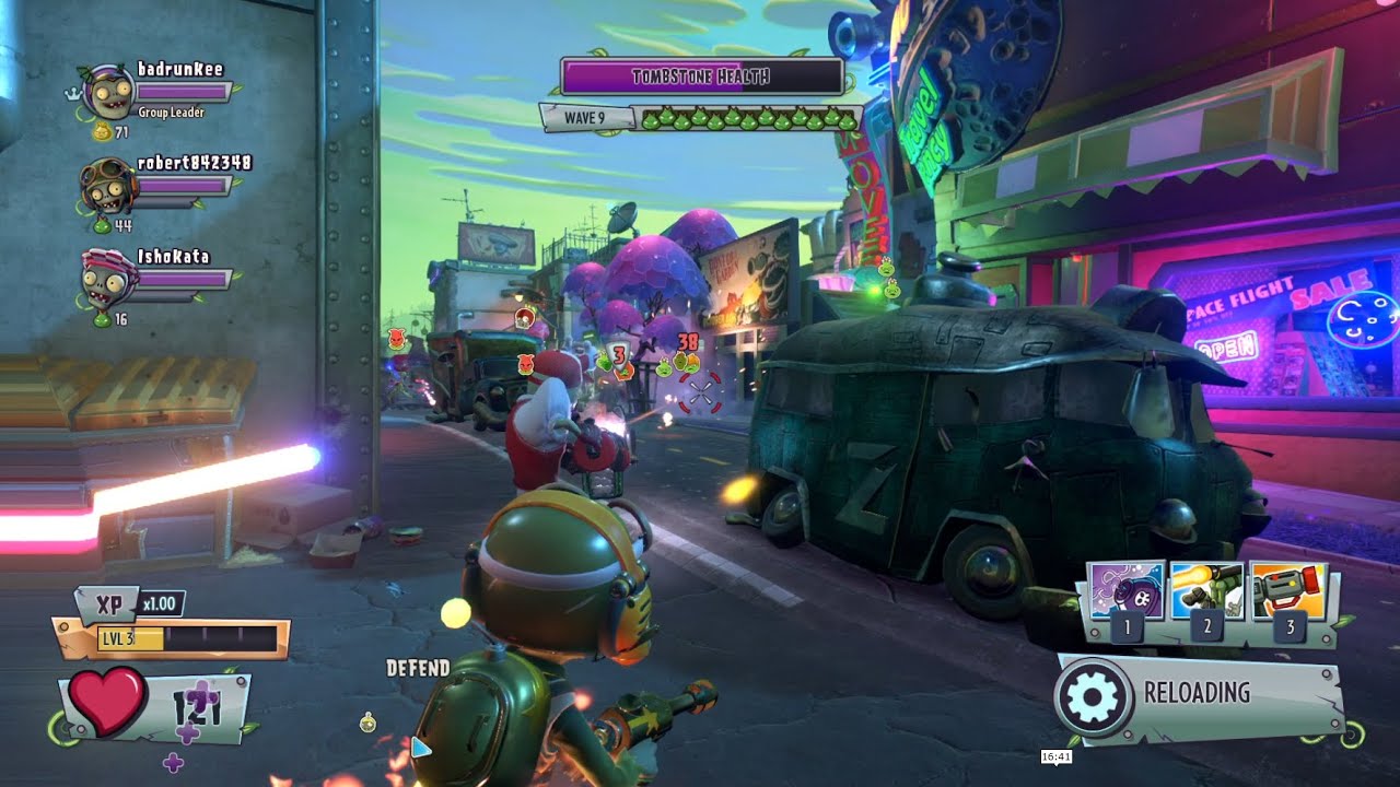 2-player Crazy difficulty - Plants vs. Zombies Garden Warfare 2 (Tank Commander gameplay)