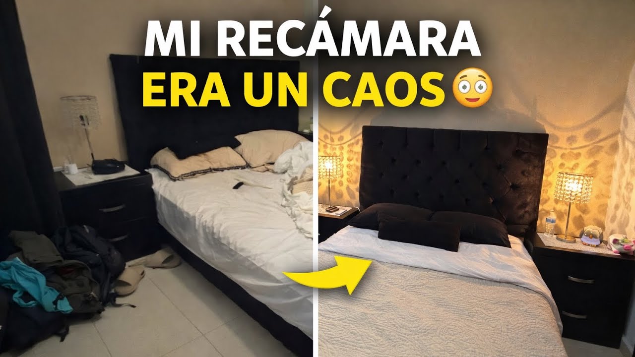 🛏️ MI RECAMARA ERA UN CAOS 🤯 LIMPIEZA PROFUNDA REAL 🧺🧹