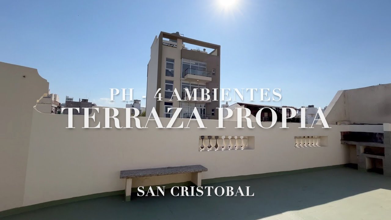 VENTA PH 3 AMB Y DEP SAN CRISTOBAL TERRAZA PROPIA