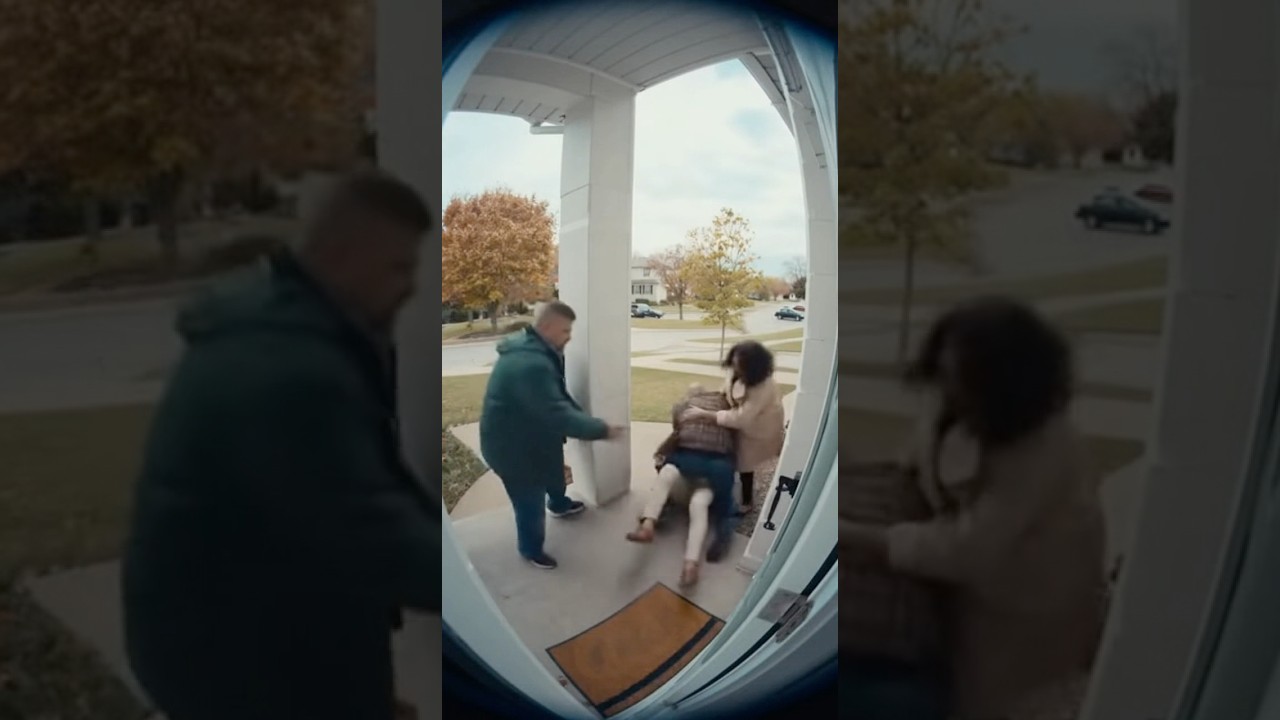 Камера дверного звонка засняла драку членов правления ТСЖ на крыльце дома! #камерадверногозвонка ...