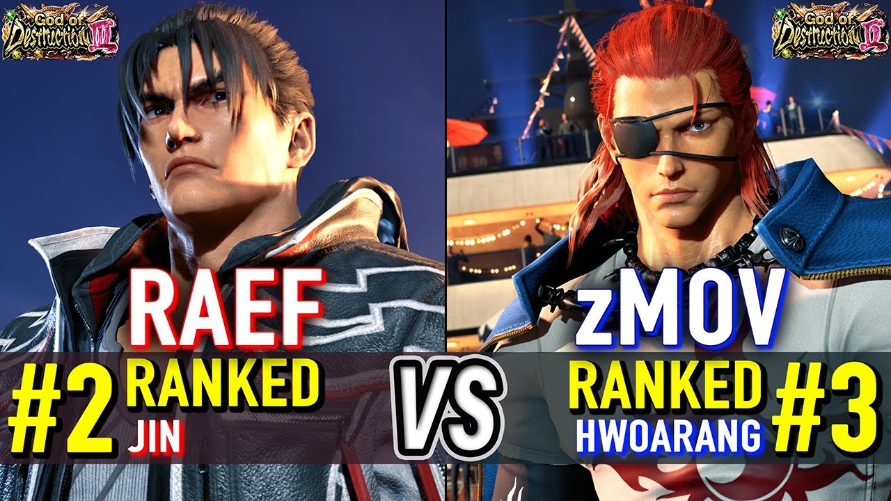 T8 🔥 RAEF (#2 Ranked Jin) vs zMOV (#3 Ranked Hwoarang) 🔥 Tekken 8 High Level Gameplay