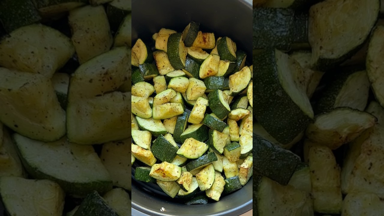 Air Fryer Zucchini | Eating Bird Food #zucchini #airfryer #roastedvegetables #airfryerrecipes