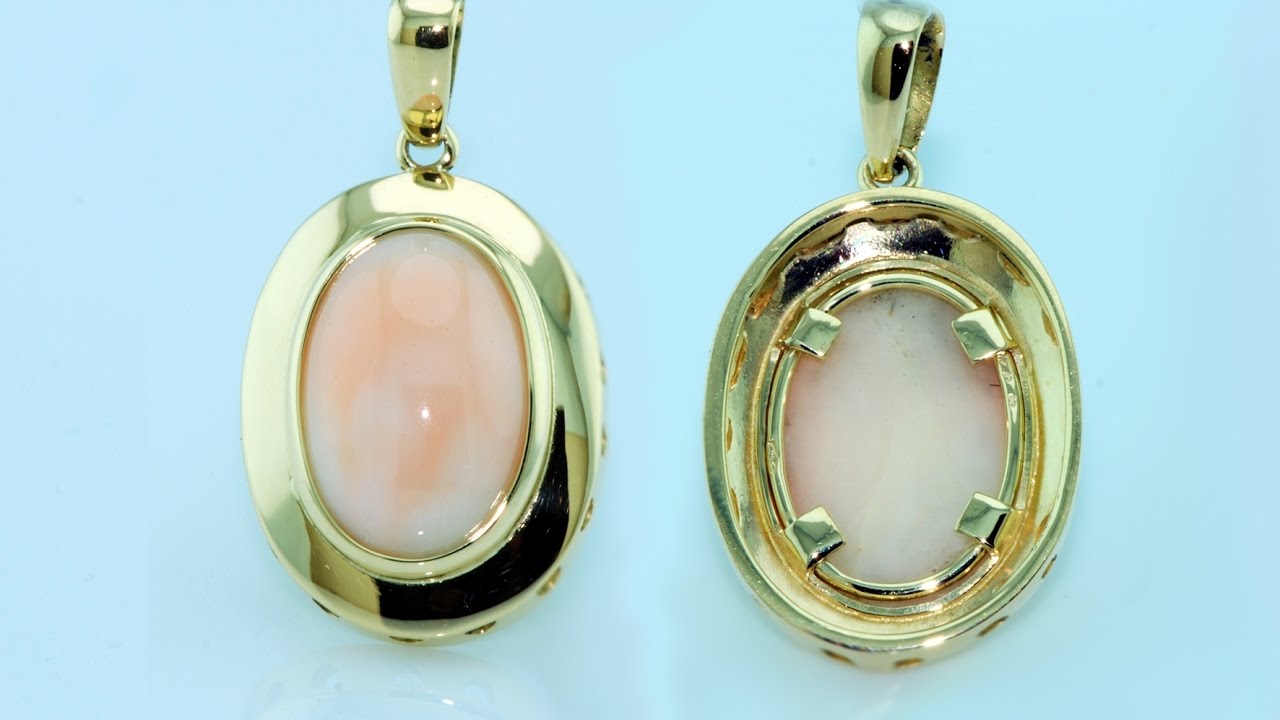Handmade pendent with gold bezel setting for delicate gems