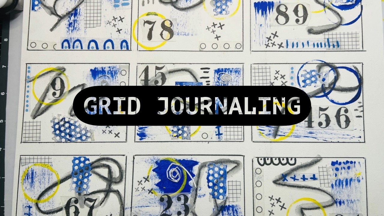 Grid Journaling-Get your creativity flowing- using Clear Transparencies