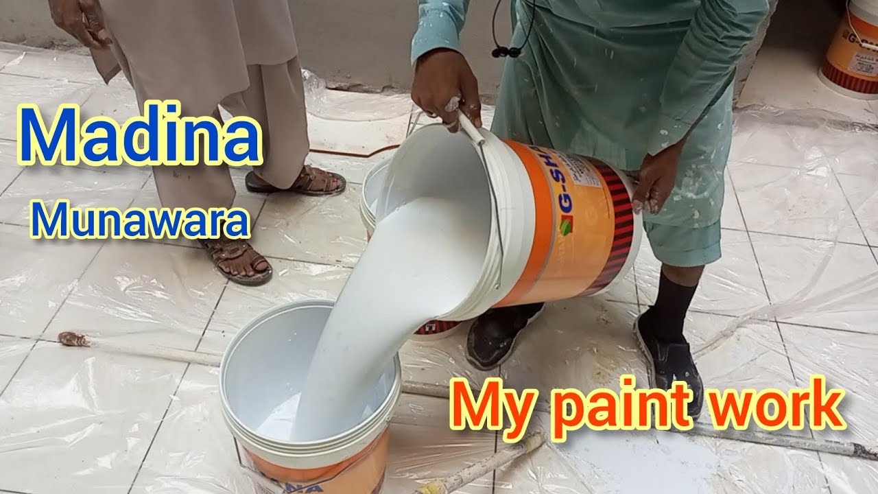 How to new house paint work in Saudi Arabia | wall putt apply | my painting workers | Arshaad Vlogs