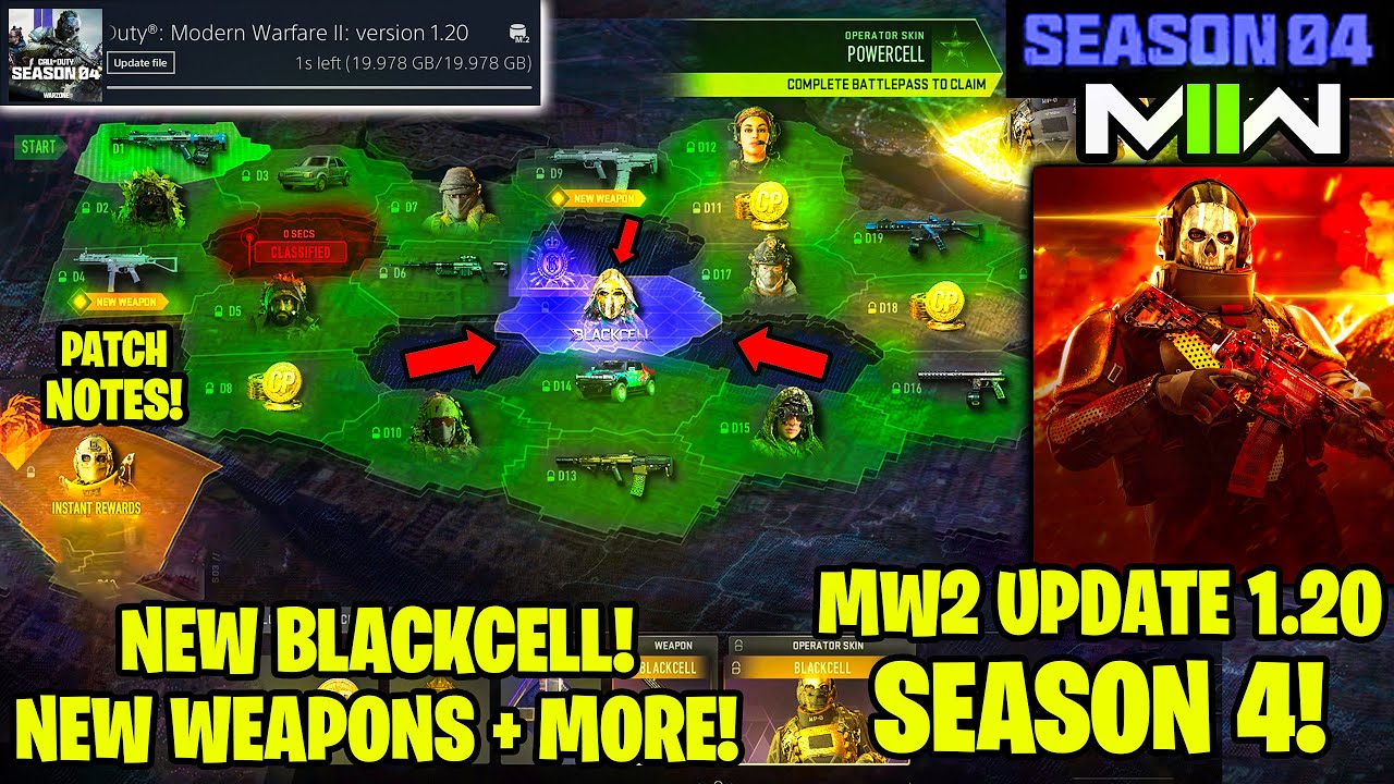 NEW MW2 UPDATE 1.20 😍 SEASON 4 BLACKCELL PASS, TEMPUS RAZORBACK, ISO 45 GAMEPLAY (MW2 1.20 Patch)