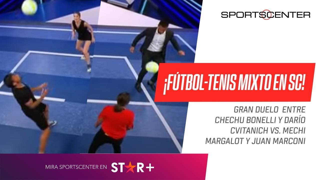 ¡FÚTBOL-TENIS MIXTO EN SC! Chechu BONELLI y Darío CVITANICH vs. Mechi MARGALOT y Juan MARCONI