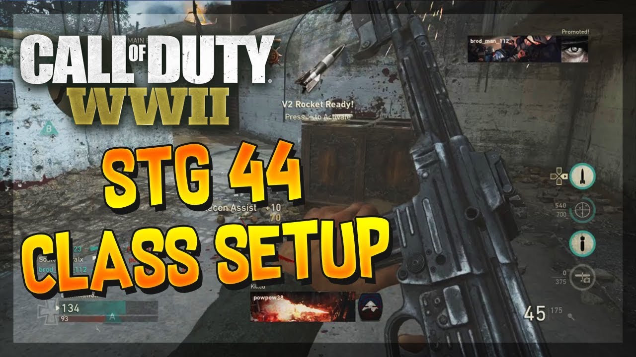This STG 44 Class Setup Will Get YOU a V2 Rocket Nuke Killstreak! (COD WW2 STG 44 Best Class Setup)