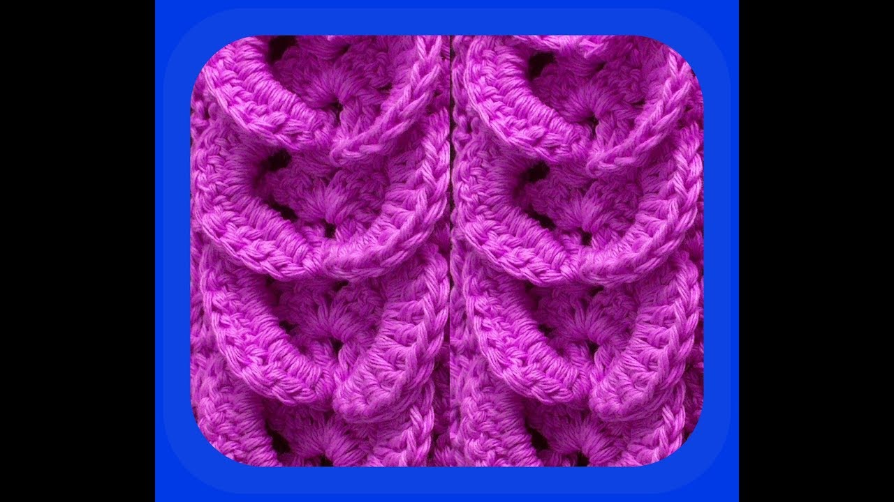 ES#203-OLANES 3D A CROCHET-PUNTO 3D A CROCHET
