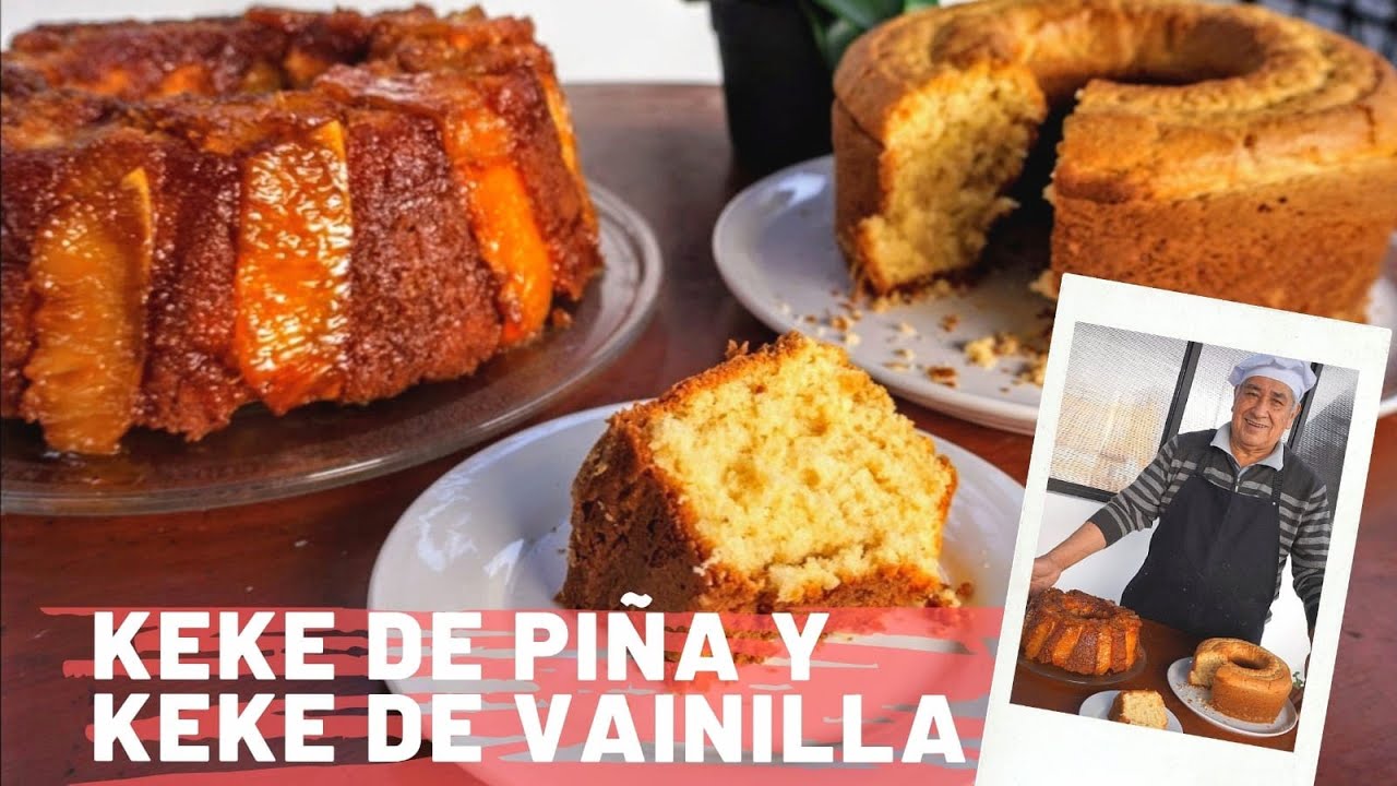 KEKE DE PIÑA Y KEKE DE VAINILLA CON UN KILO DE HARINA -Papanibal