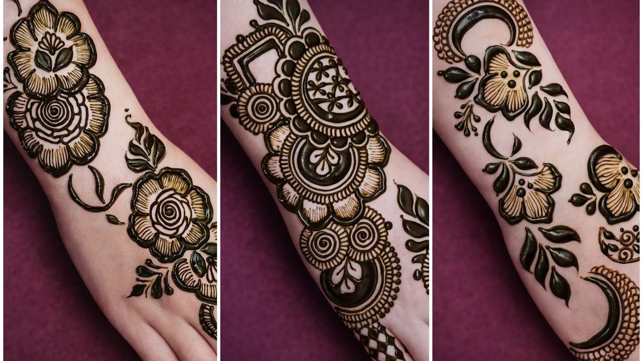 Mehndi design full hand easy and beautiful | Simple arabic mehndi designs for back hands