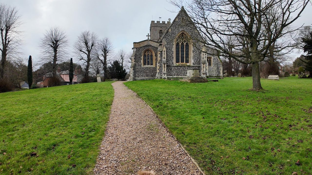 Elmdon Essex Village Walk (4K) | Old Church, Cottages & Rural Countryside Life