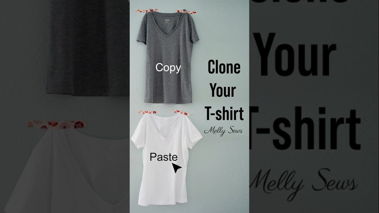 Copy Your T-shirt to Sew More #sewing #patternmaking