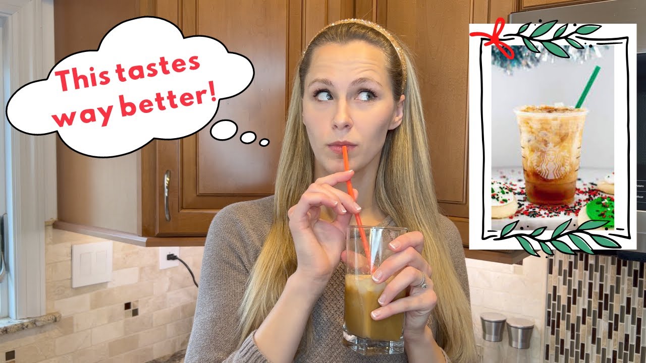 DIY Starbucks Iced Sugar Cookie Latte