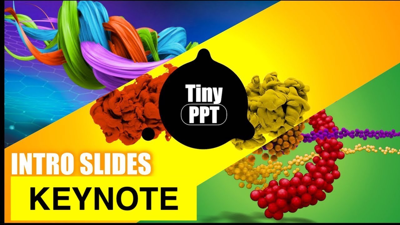 Creative Beautiful Intro Animation Slide in Keynote | Free Smooth Motion Opening Template