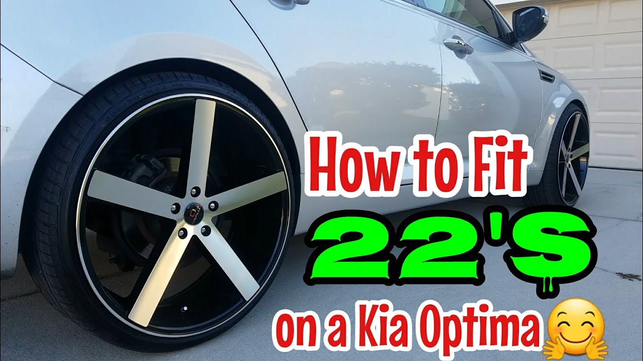 22-дюймовые диски на Kia Optima? Как установить, не порезав и не поцарапав!