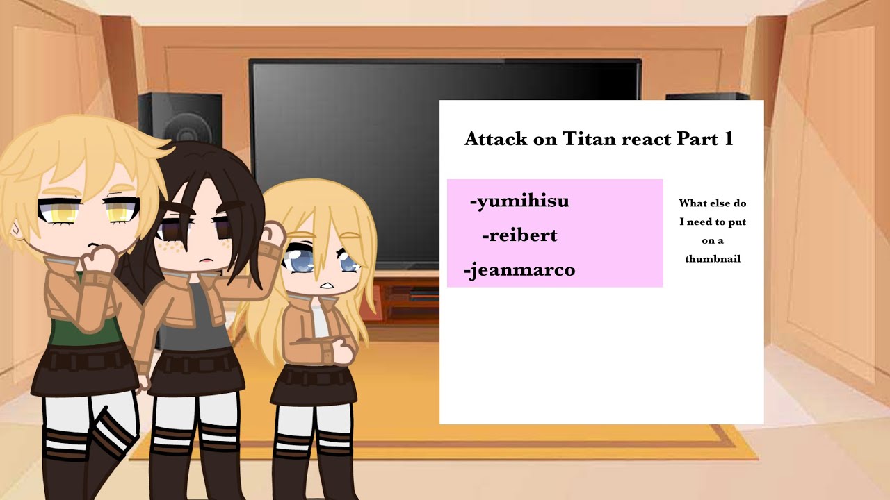 Attack on Titan React | Part 1 | Yumihisu, Reibert, Jeanmarco