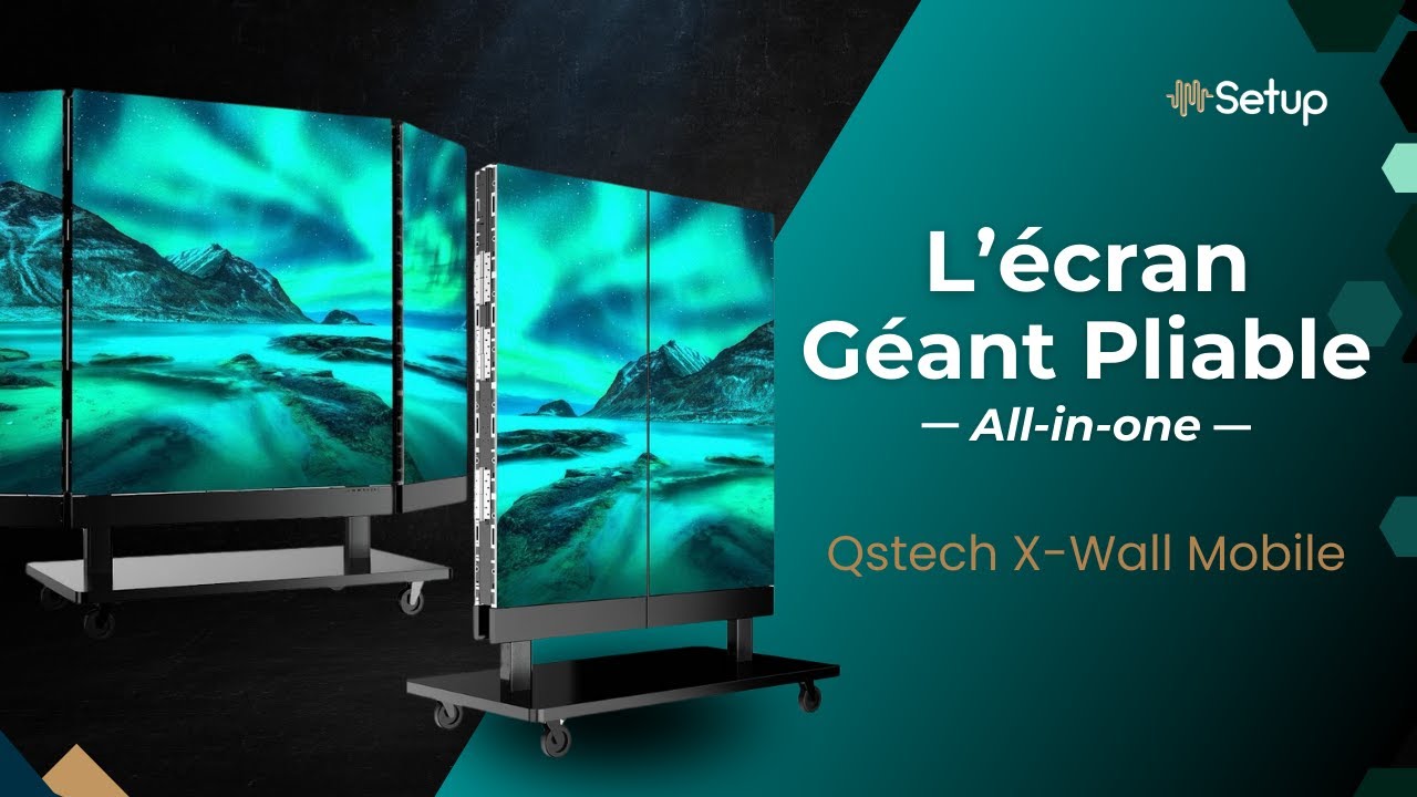 L'&eacute;cran g&eacute;ant Led Pliable (le futur captivant des murs led)
